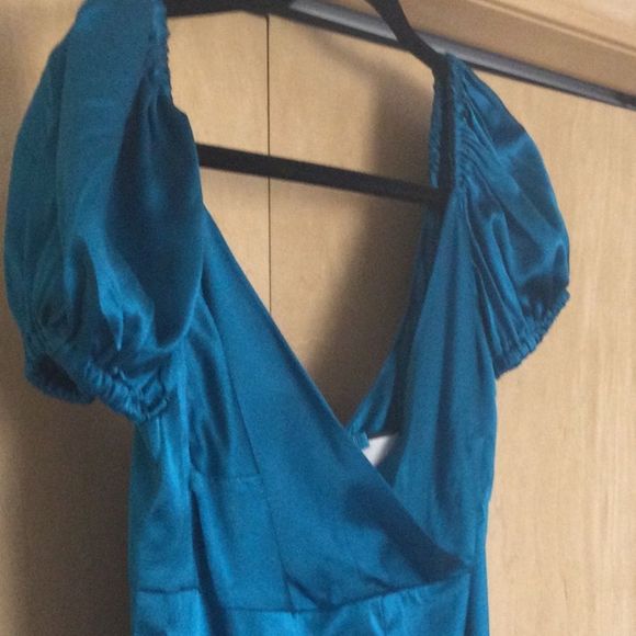 Alexis Cadiz Sweetheart Puff- Sleeve Silk .... - Picture 7 of 13